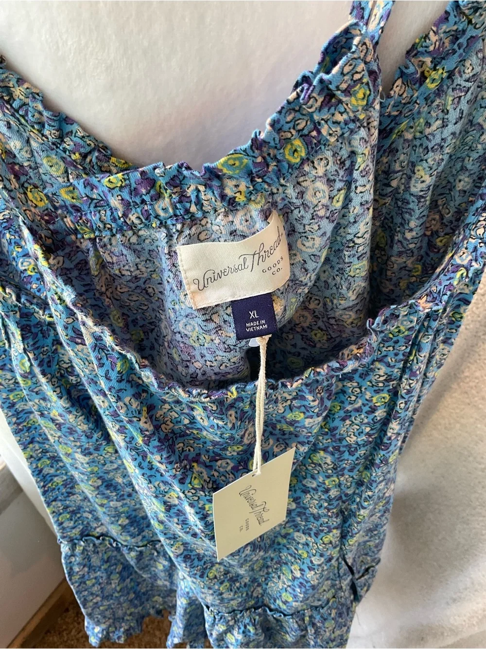 Universal Thread Blue Floral Tiered Sundress - Picture 5 of 6